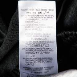 Pre Owned Gucci Black Jersey Side Logo Trim Jogger Pants M