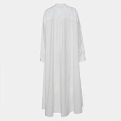 Gucci White Cotton Maxi Dress M