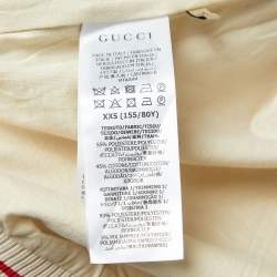 Gucci Multicolor Logo Print Web Stripe Detailed Zip Front Sweatshirt XXS