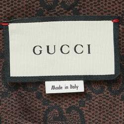 Gucci Brown GG Supreme Silk Zip-Up Jacket XXS