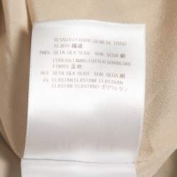 Pre Owned Gucci Blue Printed Silk Sleeveless Mini Dress S