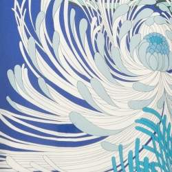 Pre Owned Gucci Blue Printed Silk Sleeveless Mini Dress S