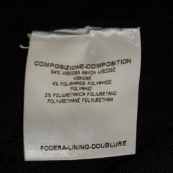 Gucci Black Knit Ring-Front Detail Top XS