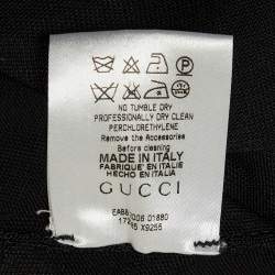 Gucci Black Knit Ring-Front Detail Top XS