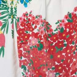 Gucci Multicolor Corsage Printed Silk Pajama Pants S