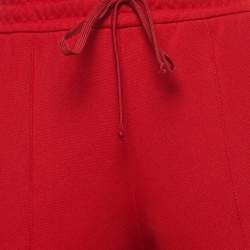 Gucci Red Jersey Side Tape Track Pants XS