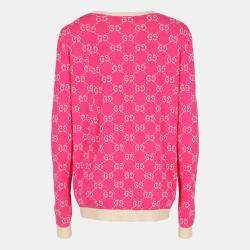 Pre Owned Gucci  Women's Cotton Cardigan - Ecru - L