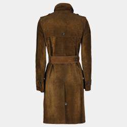 Gucci  Women's Leather Raincoat - Brown - XS