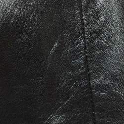 مملوكة مسبقًا Gucci Black Leather Sleeveless Mini Dress S