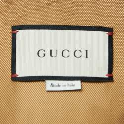Gucci Red Velvet GG Jacquard Down Jacket M