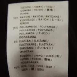 Pre Owned Gucci Black Knit Double Breasted Mini Skirt M