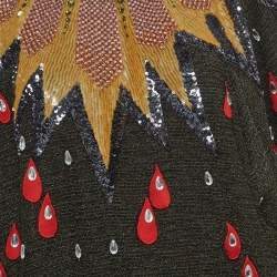Gucci Multicolor Lurex Knit Embellished Sweater XL