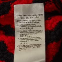 Gucci Red Striped Knit Long Cardigan M