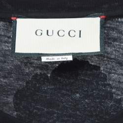 Gucci Black Chateau Marmont Print Cotton T-Shirt S