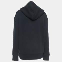 مملوكة مسبقًا Gucci Black Garden Insects Embroidered Cotton Hoodie XS