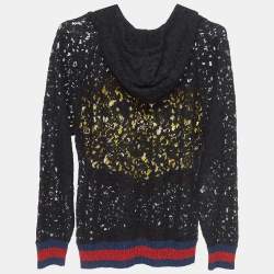 مملوكة مسبقًا Gucci Black Lace Modern Future Hoodie S