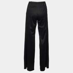 Gucci Black Cotton Flared Trousers S
