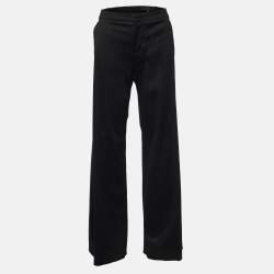 Gucci Black Cotton Flared Trousers S