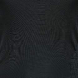 Pre Owned Gucci Vintage Black Jersey Cut-Out Detail Bodycon Midi Dress S