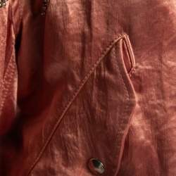 Gucci Pink  Floral Sequin Embroidered Satin Bomber Jacket M