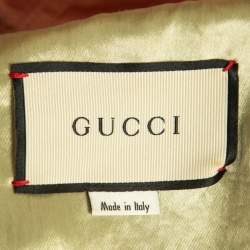 Gucci Pink  Floral Sequin Embroidered Satin Bomber Jacket M