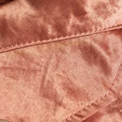 Gucci Pink  Floral Sequin Embroidered Satin Bomber Jacket M