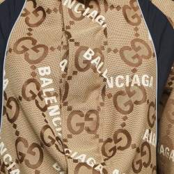 Pre Owned Gucci x Balenciaga Beige The Hacker Project Jumbo GG Canvas Jacket S