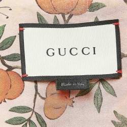 Pre Owned Gucci Gold Crinkled Leather Bomber Jacket S