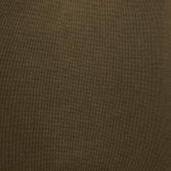 Pre Owned Gucci Olive Green Knit Lace Trimmed Sleeveless Top XS