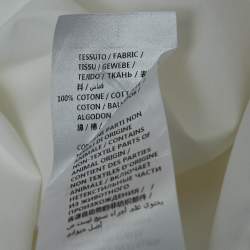 Gucci White Cotton Fly Front Long Sleeve Shirt L