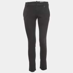 Gucci Black Cotton Blend Slim Fit Formal Trousers S