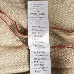Gucci Brown Garden Embroidered Linen Mid-Length Coat XS