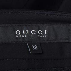 Pre Owned Gucci Black Tailored Straight Fit Trousers S