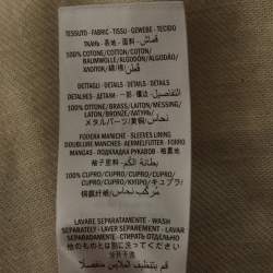 Gucci Grey Distressed Ripped Denim Metal Detail Jacket XL