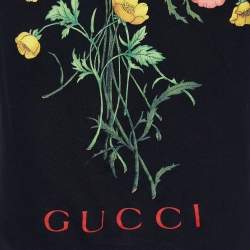 Gucci Black Chateau Marmont Print Cotton Oversized T-Shirt S 