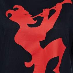 Gucci Black Chateau Marmont Print Cotton Oversized T-Shirt S 