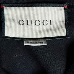 Gucci Black Chateau Marmont Print Cotton Oversized T-Shirt S 