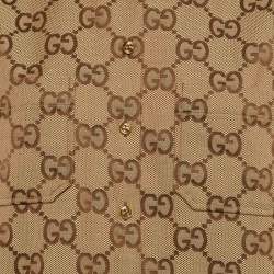 Gucci Brown Maxi GG Canvas Oversized Shirt S