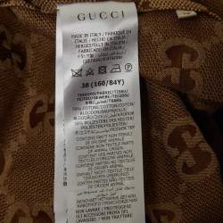Gucci Brown Maxi GG Canvas Oversized Shirt S