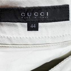 Gucci Ecru Cotton & Silk Shorts M