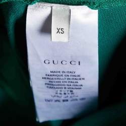 Gucci Green Tech-jersey Side Stripe Stirrup Leggings XS