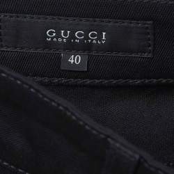 Pre Owned Gucci Black Denim Low Rise Jeans S Waist 30"