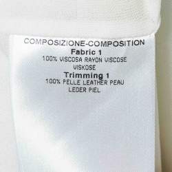 Gucci Monochrome Printed Jersey Midi Wrap Dress XL