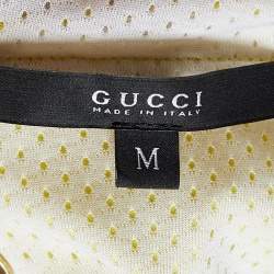 Gucci Yellow GG Technical Hooded Zip Up Jacket M