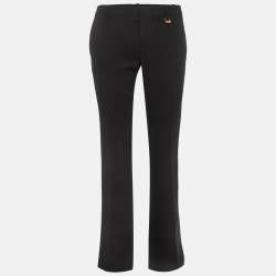 Gucci Black Crepe Flared Trousers S