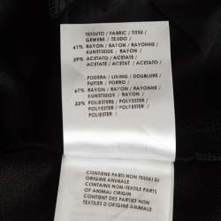Gucci Black Crepe Flared Trousers S