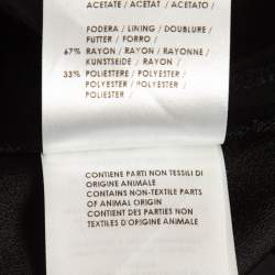 Gucci Black Crepe Flared Trousers S