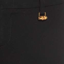 Gucci Black Crepe Flared Trousers S