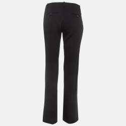 Gucci Black Crepe Flared Trousers S