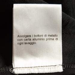 مملوكة مسبقًا بنطلون غوتشي جيرسيه أسود مرصع مقاس متوسط